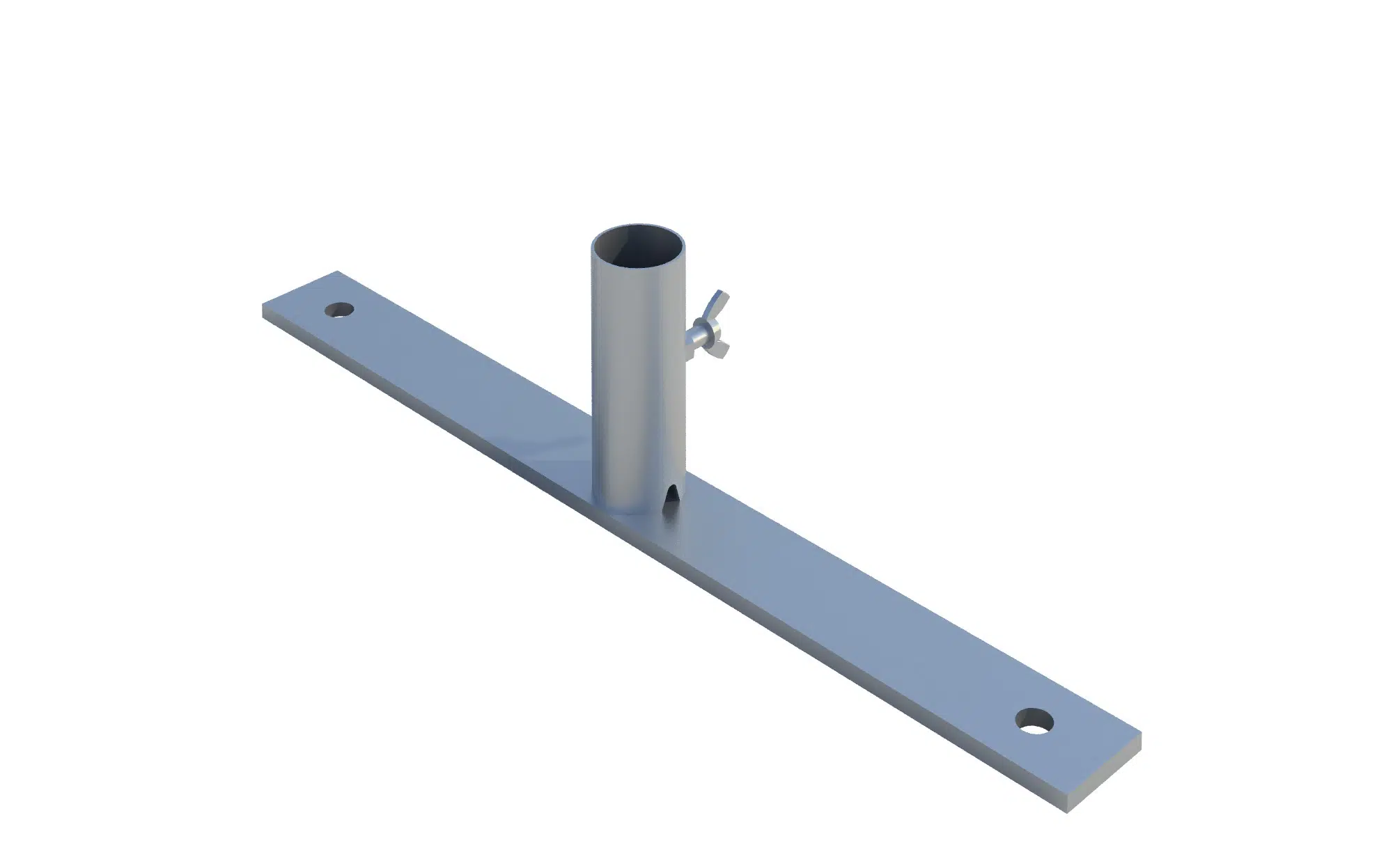 Flat Foot for Pedestrian Barrier