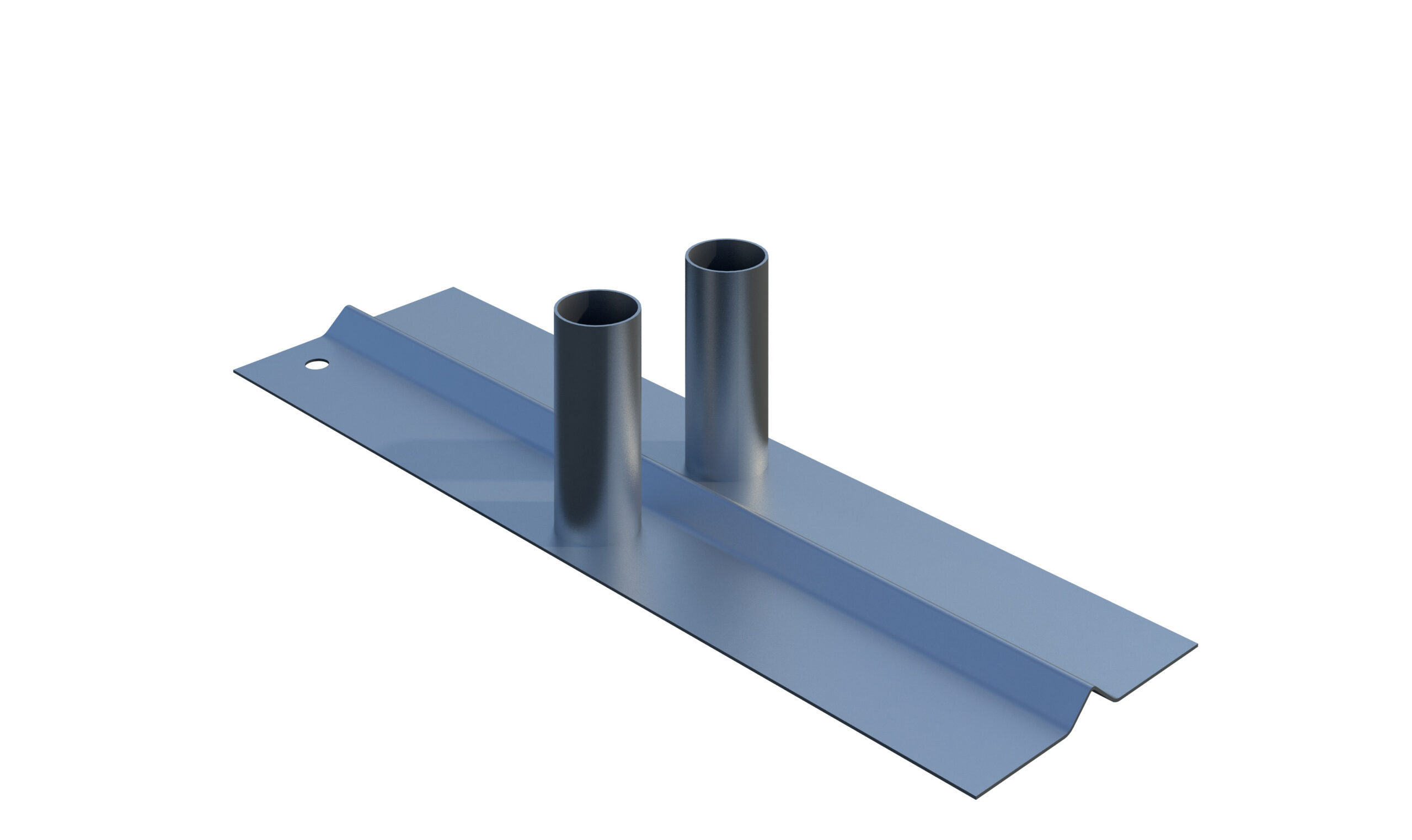 Base doble plana para barreras de barra