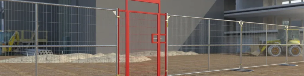 construction site security fence
