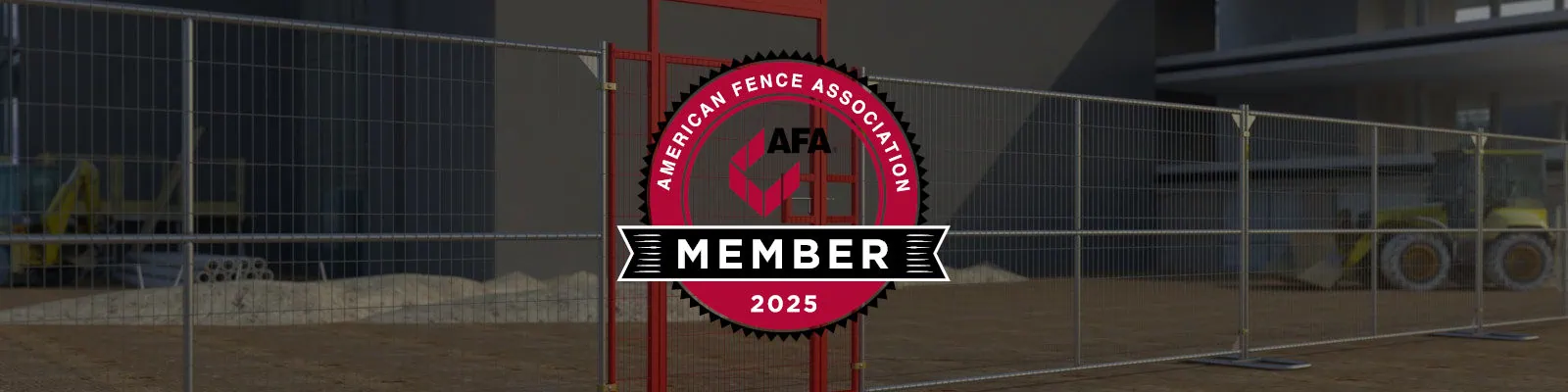 AFA logo on temporary fence background