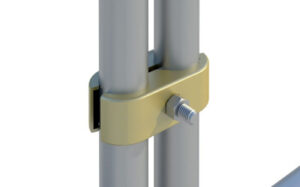 Acoplador para vallas temporales (pinza)