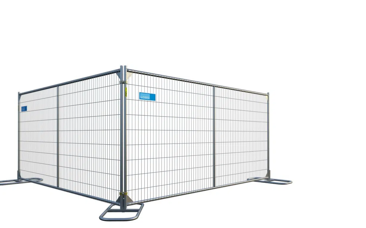 ST612V: 6' x 12' temporary fence panel with vertical support bar