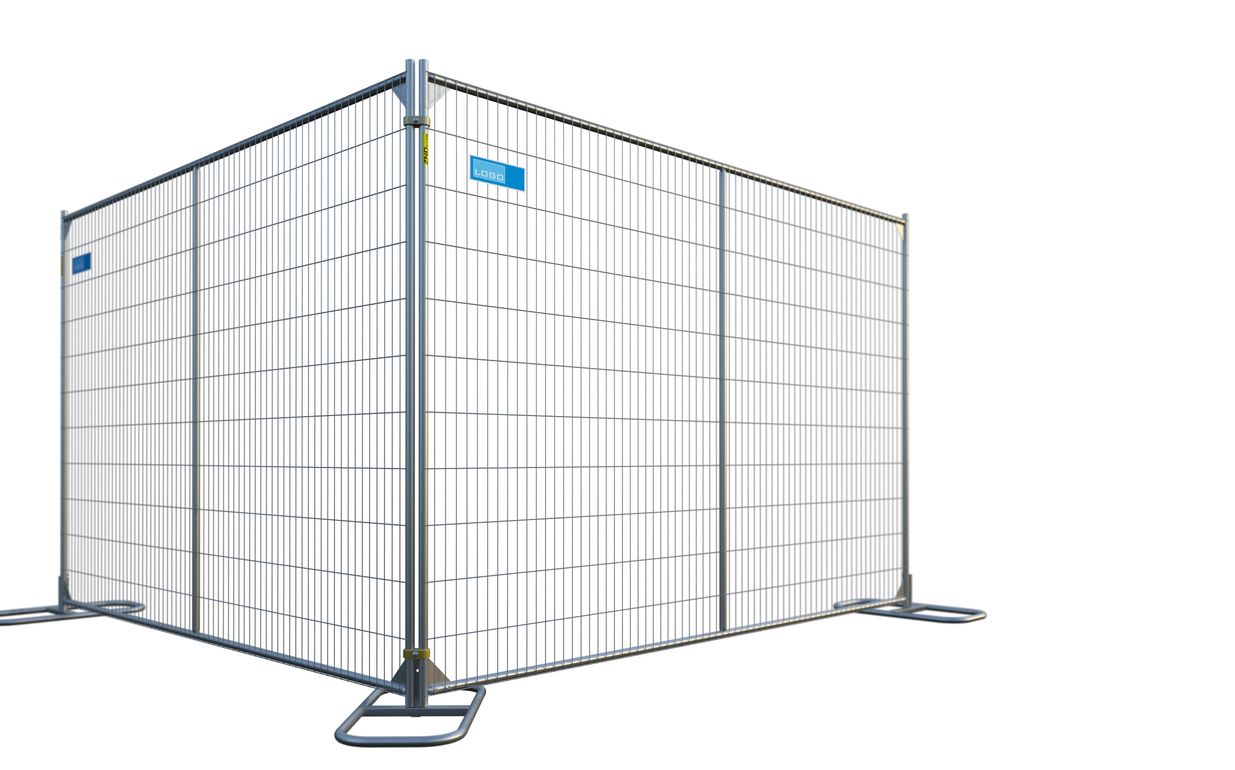 ST812V : clôture temporaire de 8' x 12' avec barre de soutien verticale