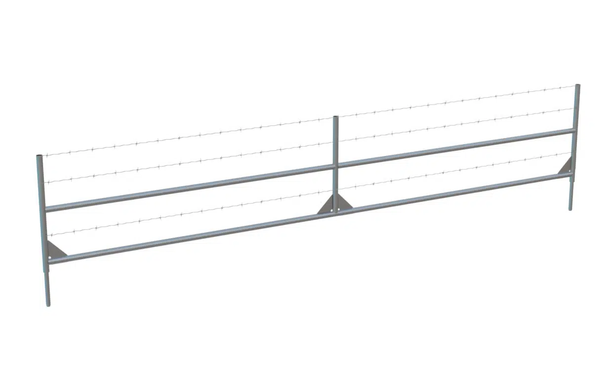 barbed wire extension panel