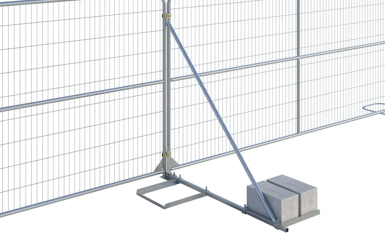 windbreaker elite stabilizer system for temporary fence installations