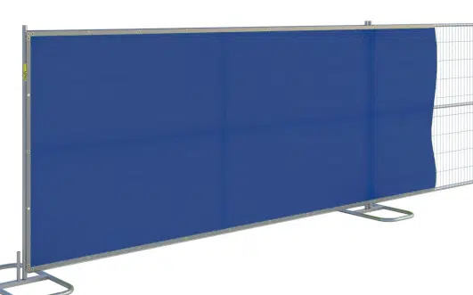 Privacy covers for temporary fence - blue