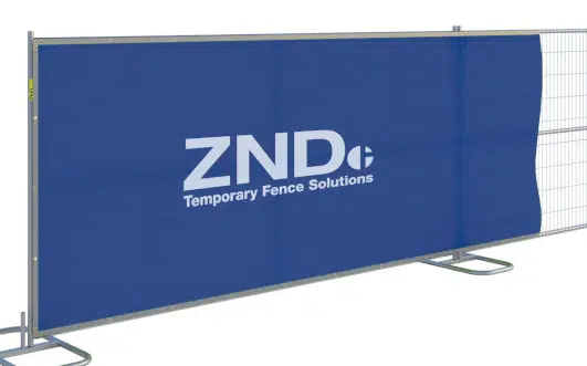 Custom branded temporary fence cover