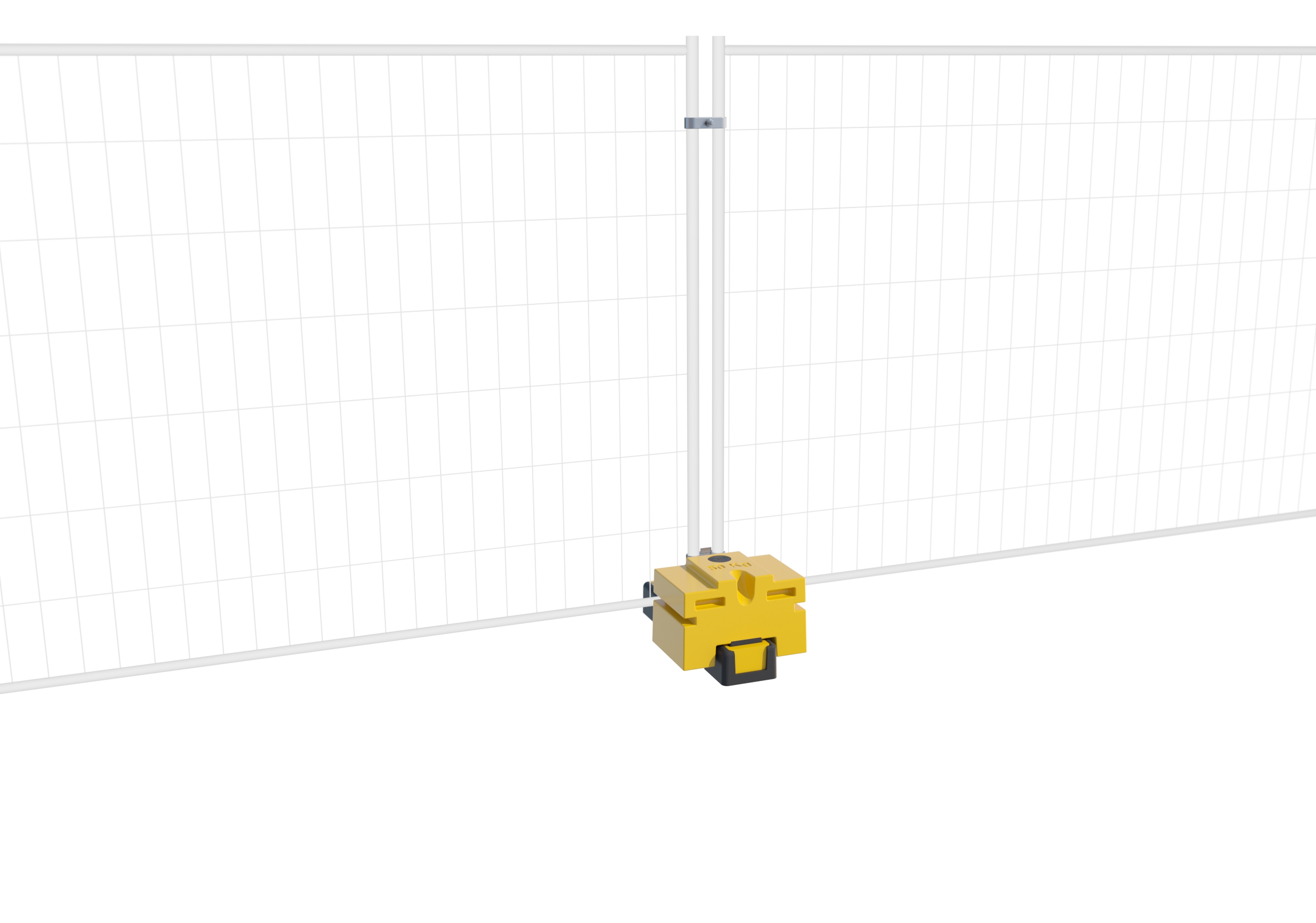 Thermo Plastic Foot Centre Hole Hi-Viz + 1 Durablock