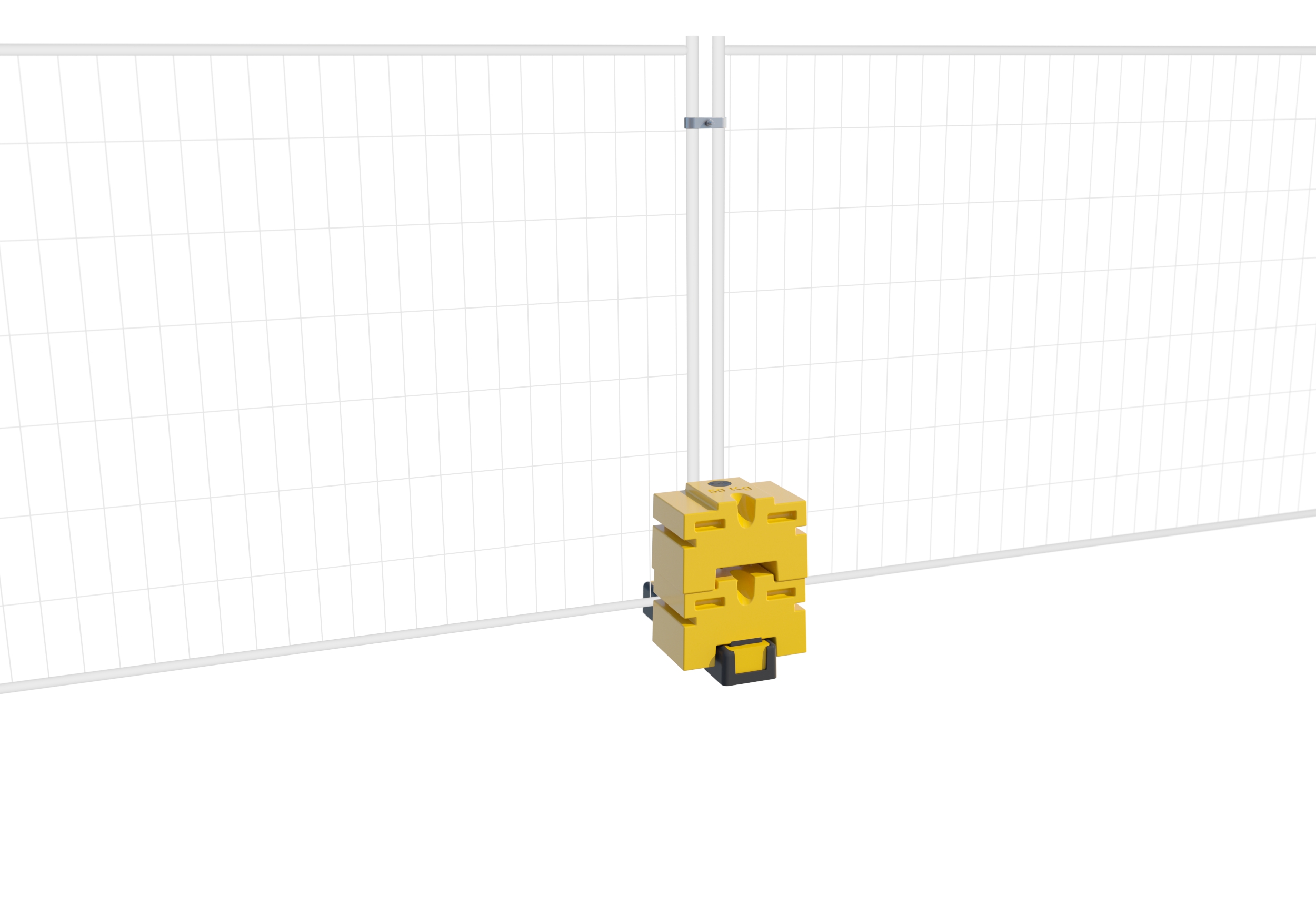 Thermo Plastic Foot Centre Hole Hi-Viz + 2 Durablocks