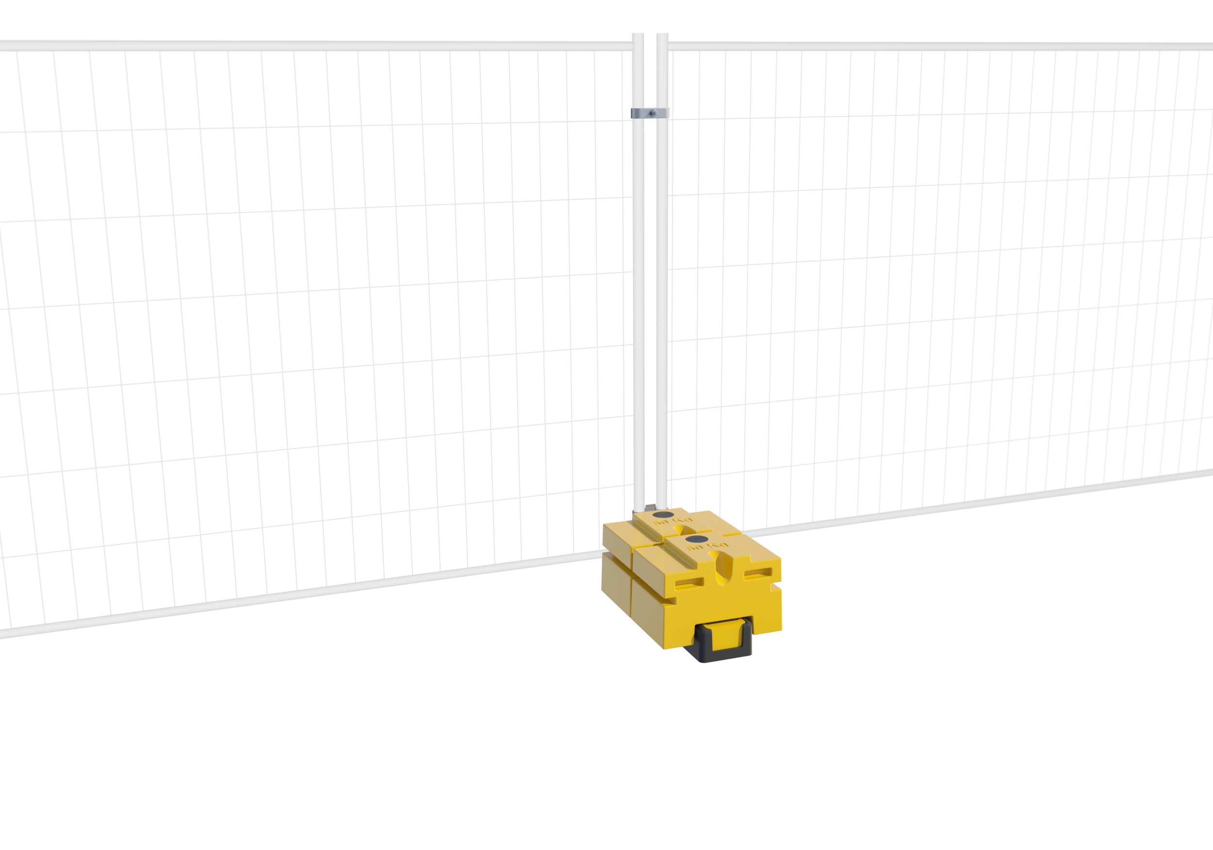 Thermo Plastic Foot End Hole Hi-Viz + 2 Durablock