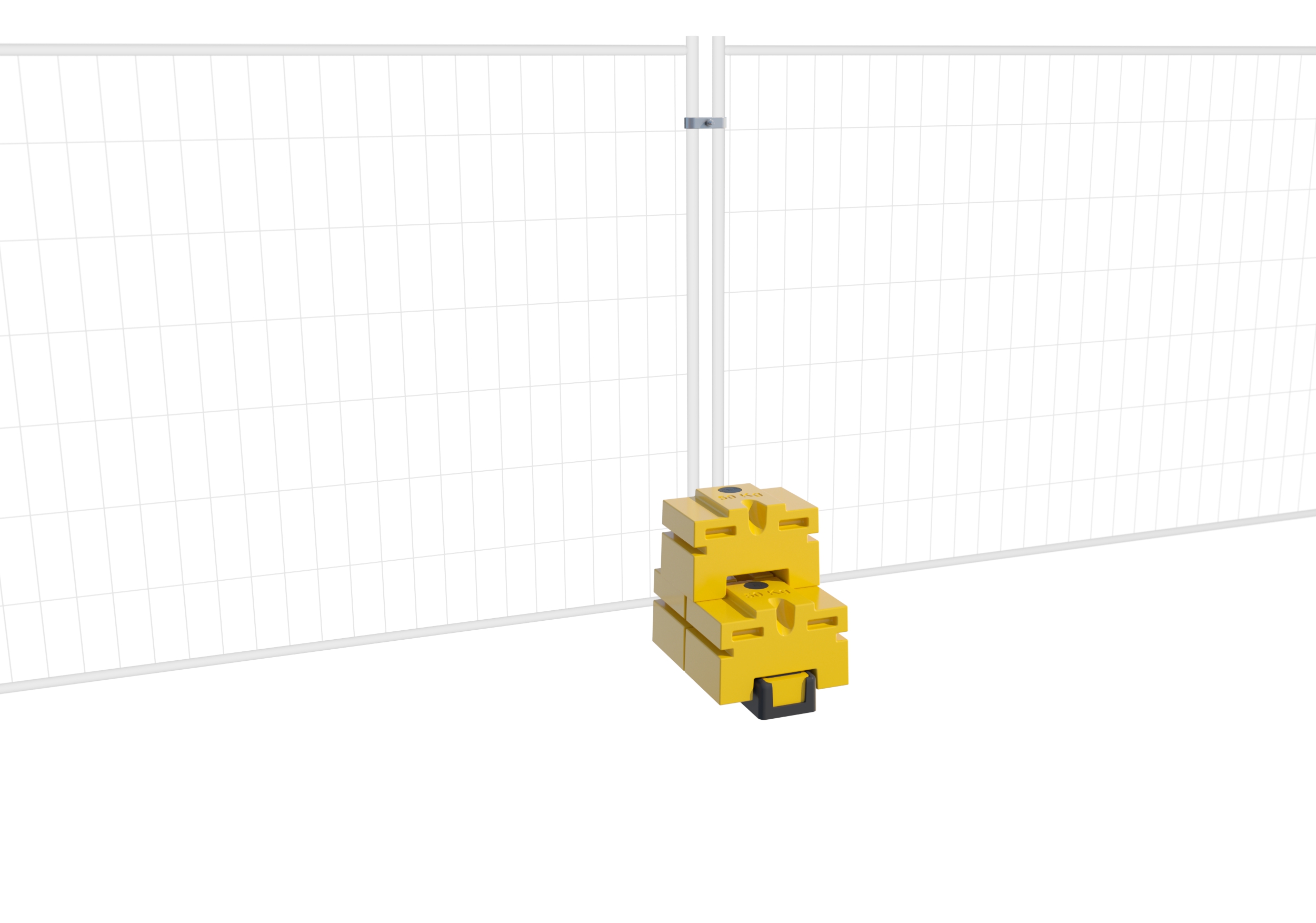 Thermo Plastic Foot End Hole Hi-Viz + 3 Durablock